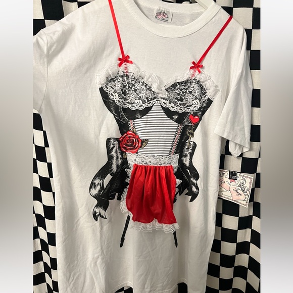 NWT Vintage Sensual Teeze Night Gown Lingerie Shirt - Picture 8 of 14